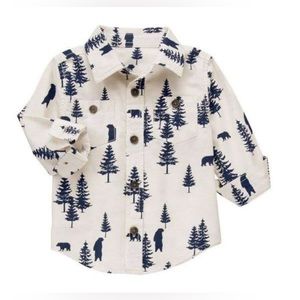 Boy -Gymboree S(5-6) cotton  button down shirt